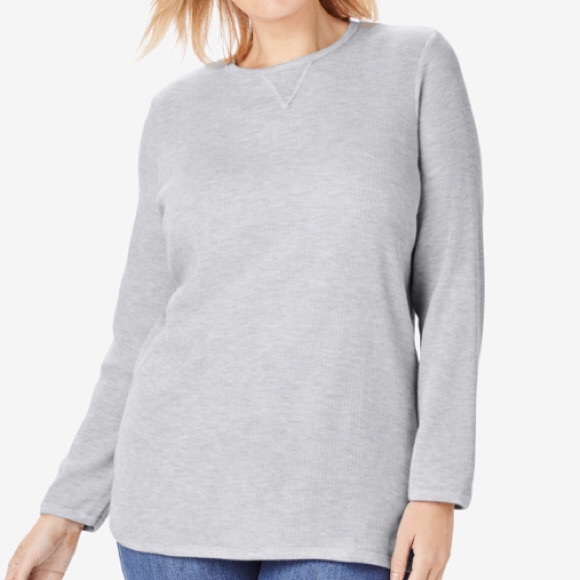 Sisters Sisters Woman's Thermal Sweatshirt - Brave Gray Sweatshirt Femme